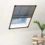Pleated mosquito net for brown aluminum windows 80x100 cm by vidaXL, Mosquito nets for windows - Ref: Foro24-148654, Price: 3...
