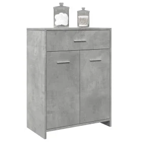 Plywood gray concrete bathroom cabinet 60x33x80 cm by , Bathroom furniture - Ref: Foro24-856286, Price: 63,60 €, Discount: %