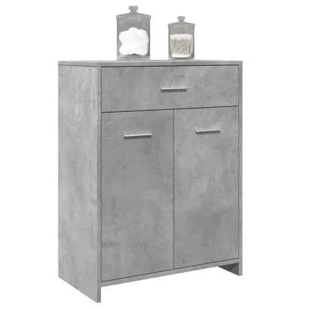 Plywood gray concrete bathroom cabinet 60x33x80 cm by , Bathroom furniture - Ref: Foro24-856286, Price: 63,60 €, Discount: %
