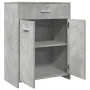 Armario de baño madera contrachapada gris hormigón 60x33x80 cm de , Muebles de baño - Ref: Foro24-856286, Precio: 63,60 €, De...