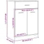 Armario de baño madera contrachapada gris hormigón 60x33x80 cm de , Muebles de baño - Ref: Foro24-856286, Precio: 63,60 €, De...