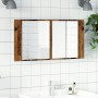 Engineered wood aged mirror LED cabinet 90x12x45 cm by , bathroom vanities - Ref: Foro24-856284, Price: 71,00 €, Discount: %