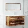 Zweiteiliges Badezimmermöbelset aus gealtertem Holzwerkstoff. von , Badezimmermöbel - Ref: Foro24-856388, Preis: 97,01 €, Rab...