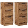 2 units of aged engineered wood display cabinets 30x30x70cm by , Sideboards - Ref: Foro24-856956, Price: 98,63 €, Discount: %