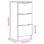 2 units of aged engineered wood display cabinets 30x30x70cm by , Sideboards - Ref: Foro24-856956, Price: 98,63 €, Discount: %