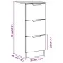 2 units of aged engineered wood display cabinets 30x30x70cm by , Sideboards - Ref: Foro24-856956, Price: 95,31 €, Discount: %