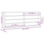 Wandvitrine mit Türen 100x8,5x37 cm von , Regale und Regale - Ref: Foro24-4017388, Preis: 97,20 €, Rabatt: %