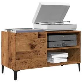 Furniture for records made of aged engineered wood, 84.5x38x48 cm by , CD and DVD storage - Ref: Foro24-857165, Price: 65,92 ...