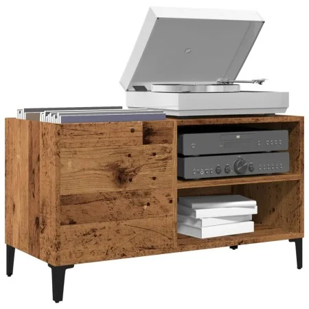 Furniture for records made of aged engineered wood, 84.5x38x48 cm by , CD and DVD storage - Ref: Foro24-857165, Price: 65,92 ...