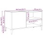 Holzschrank für Schallplatten, antik aussehend, 84,5x38x48 cm. von , CD- und DVD-Speicher - Ref: Foro24-857165, Preis: 66,77 ...