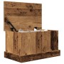 Caja de almacenaje madera de ingeniería envejecida 30x50x28 cm de , Baúles de almacenamiento - Ref: Foro24-857159, Precio: 46...