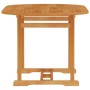 Mesa de jardín de madera maciza de teca 150x90x75 cm de vidaXL, Mesas de jardín - Ref: Foro24-315102, Precio: 190,48 €