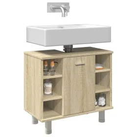 Badezimmerschrank aus Sonoma-Eichenfurnier, 60x32x53,5 cm. von , Badezimmermöbel - Ref: Foro24-856142, Preis: 46,50 €, Rabatt: %