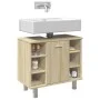 Badezimmerschrank aus Sonoma-Eichenfurnier, 60x32x53,5 cm. von , Badezimmermöbel - Ref: Foro24-856142, Preis: 47,12 €, Rabatt: %