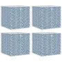 Foldable storage boxes 4 units non-woven fabric blue 32x32x32cm by , Storage baskets - Ref: Foro24-4018983, Price: 25,22 €, D...