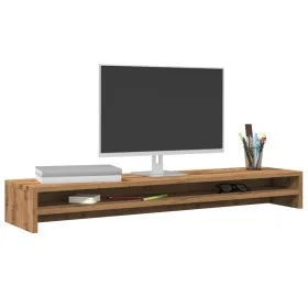 Table support screen wood engineering oak 100x24x13 cm by , Monitor and TV stands - Ref: Foro24-855825, Price: 50,19 €, Disco...