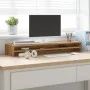 Table support screen wood engineering oak 100x24x13 cm by , Monitor and TV stands - Ref: Foro24-855825, Price: 50,19 €, Disco...