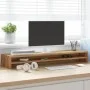 Table support screen wood engineering oak 100x24x13 cm by , Monitor and TV stands - Ref: Foro24-855825, Price: 50,19 €, Disco...