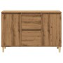 Engineered wood oak artisan sideboard 102x35x70 cm by , Sideboards - Ref: Foro24-856485, Price: 113,04 €, Discount: %