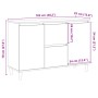 Engineered wood oak artisan sideboard 102x35x70 cm by , Sideboards - Ref: Foro24-856485, Price: 113,04 €, Discount: %