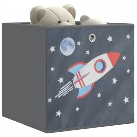 Foldable storage boxes 10 units non-woven gray 32x32x32 cm by , Storage baskets - Ref: Foro24-4018988, Price: 42,80 €, Discou...