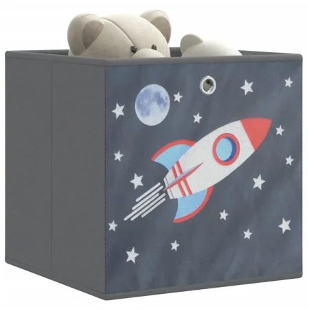 Foldable storage boxes 10 units non-woven gray 32x32x32 cm by , Storage baskets - Ref: Foro24-4018988, Price: 42,80 €, Discou...