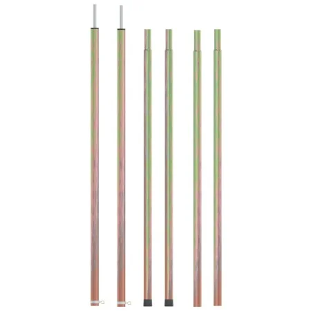 Telescopic tent poles steel 2 pcs 170-255 cm by vidaXL, Tent poles and stakes - Ref: Foro24-315217, Price: 33,06 €, Discount: %