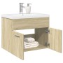 Badezimmermöbel mit integriertem Waschbecken in Sonoma-Eiche. von , Badezimmermöbel - Ref: Foro24-3324983, Preis: 150,58 €, R...