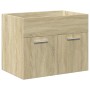 Mueble de baño con lavabo integrado roble Sonoma