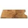 Desktop board with curved rough mango wood 90x60x2.5cm by , Table tops - Ref: Foro24-370215, Price: 62,09 €, Discount: %