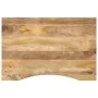 Desktop board with curved rough mango wood 90x50x2.5cm by , Table tops - Ref: Foro24-370193, Price: 55,43 €, Discount: %