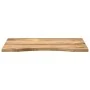 Desktop board with curved rough mango wood 90x50x2.5cm by , Table tops - Ref: Foro24-370193, Price: 55,43 €, Discount: %