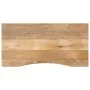 Desktop board with curved rough mango wood 120x60x2.5 cm by , Table tops - Ref: Foro24-370203, Price: 89,87 €, Discount: %