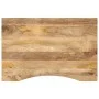 Desktop board with curved rough mango wood 100x60x2.5 cm by , Table tops - Ref: Foro24-370201, Price: 66,22 €, Discount: %