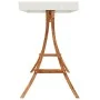 Estructura columpio y techo crema madera curvada acabado teca de vidaXL, Accesorios de columpios para porche - Ref: Foro24-31...