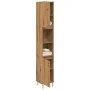 Badezimmerschrank aus Eichen-Sperrholzhandwerk 30x30x190 cm von , Badezimmermöbel - Ref: Foro24-857200, Preis: 100,22 €, Raba...