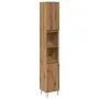 Badezimmerschrank aus Eichen-Sperrholzhandwerk 30x30x190 cm von , Badezimmermöbel - Ref: Foro24-857200, Preis: 100,22 €, Raba...