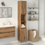 Badezimmerschrank aus Eichen-Sperrholzhandwerk 30x30x190 cm von , Badezimmermöbel - Ref: Foro24-857200, Preis: 104,53 €, Raba...