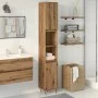 Badezimmerschrank aus Eichen-Sperrholzhandwerk 30x30x190 cm von , Badezimmermöbel - Ref: Foro24-857200, Preis: 100,22 €, Raba...