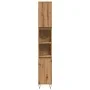 Badezimmerschrank aus Eichen-Sperrholzhandwerk 30x30x190 cm von , Badezimmermöbel - Ref: Foro24-857200, Preis: 100,22 €, Raba...