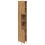 Badezimmerschrank aus Eichen-Sperrholzhandwerk 30x30x190 cm von , Badezimmermöbel - Ref: Foro24-857200, Preis: 100,22 €, Raba...