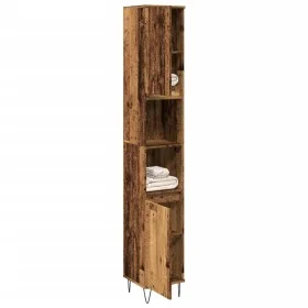 Verwitterter Badezimmerschrank aus Ingenieurholz, 30x30x190 cm. von , Badezimmermöbel - Ref: Foro24-857199, Preis: 86,01 €, R...