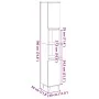 Verwitterter Badezimmerschrank aus Ingenieurholz, 30x30x190 cm. von , Badezimmermöbel - Ref: Foro24-857199, Preis: 86,01 €, R...