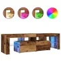 TV-Möbel mit LED-Lichtern, gealtertes Ingenieurholz, 140x36,5x40 cm. von , TV-Möbel - Ref: Foro24-856303, Preis: 120,41 €, Ra...