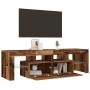 TV-Möbel mit LED-Lichtern, gealtertes Ingenieurholz, 140x36,5x40 cm. von , TV-Möbel - Ref: Foro24-856303, Preis: 122,22 €, Ra...