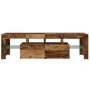 TV-Möbel mit LED-Lichtern, gealtertes Ingenieurholz, 140x36,5x40 cm. von , TV-Möbel - Ref: Foro24-856303, Preis: 120,41 €, Ra...