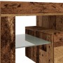 TV stand with LED lights, aged engineered wood, 140x36.5x40 cm by , TV Furniture - Ref: Foro24-856303, Price: 122,33 €, Disco...