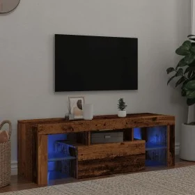 TV-Möbel mit LED-Lichtern, gealtertes Ingenieurholz, 120x36,5x40 cm. von , TV-Möbel - Ref: Foro24-856301, Preis: 93,27 €, Rab...