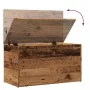 Baúl de almacenamiento madera ingeniería envejecida 84x42x46 cm de , Baúles para juguetes - Ref: Foro24-856568, Precio: 82,52...