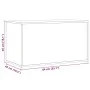 Baúl de almacenamiento madera ingeniería envejecida 84x42x46 cm de , Baúles para juguetes - Ref: Foro24-856568, Precio: 82,52...